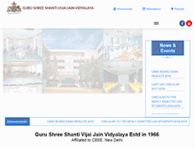 Tablet Screenshot of gssjainvidyalaya.com